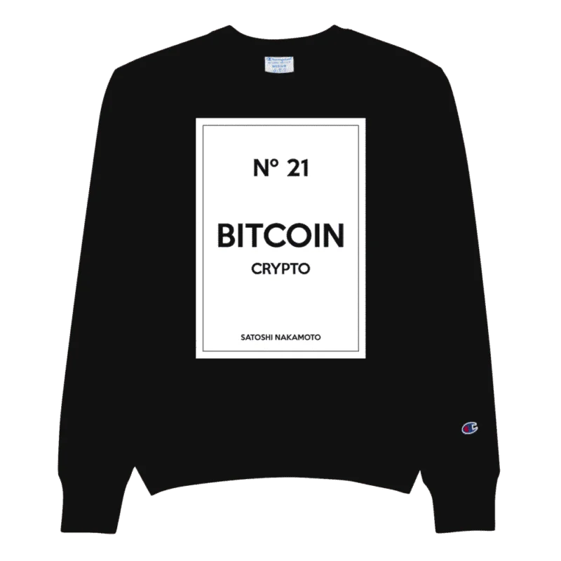 Bitcoin Nº21 x Satoshi Nakamoto Champion Sweatshirt
