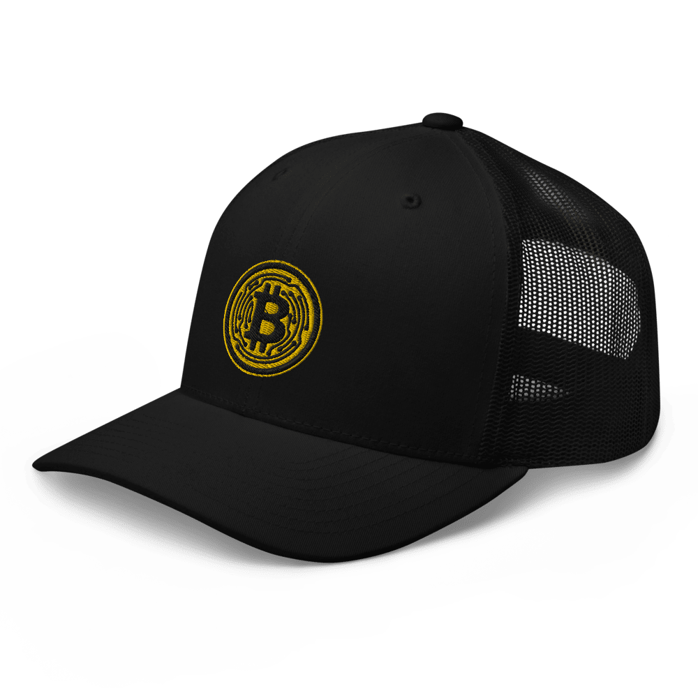 Bitcoin Yellow Circle Trucker Cap