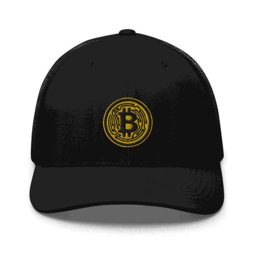 Bitcoin Yellow Circle Trucker Cap