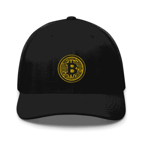 Bitcoin Yellow Circle Trucker Cap