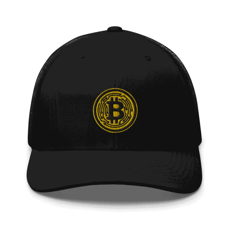 Bitcoin Yellow Circle Trucker Cap