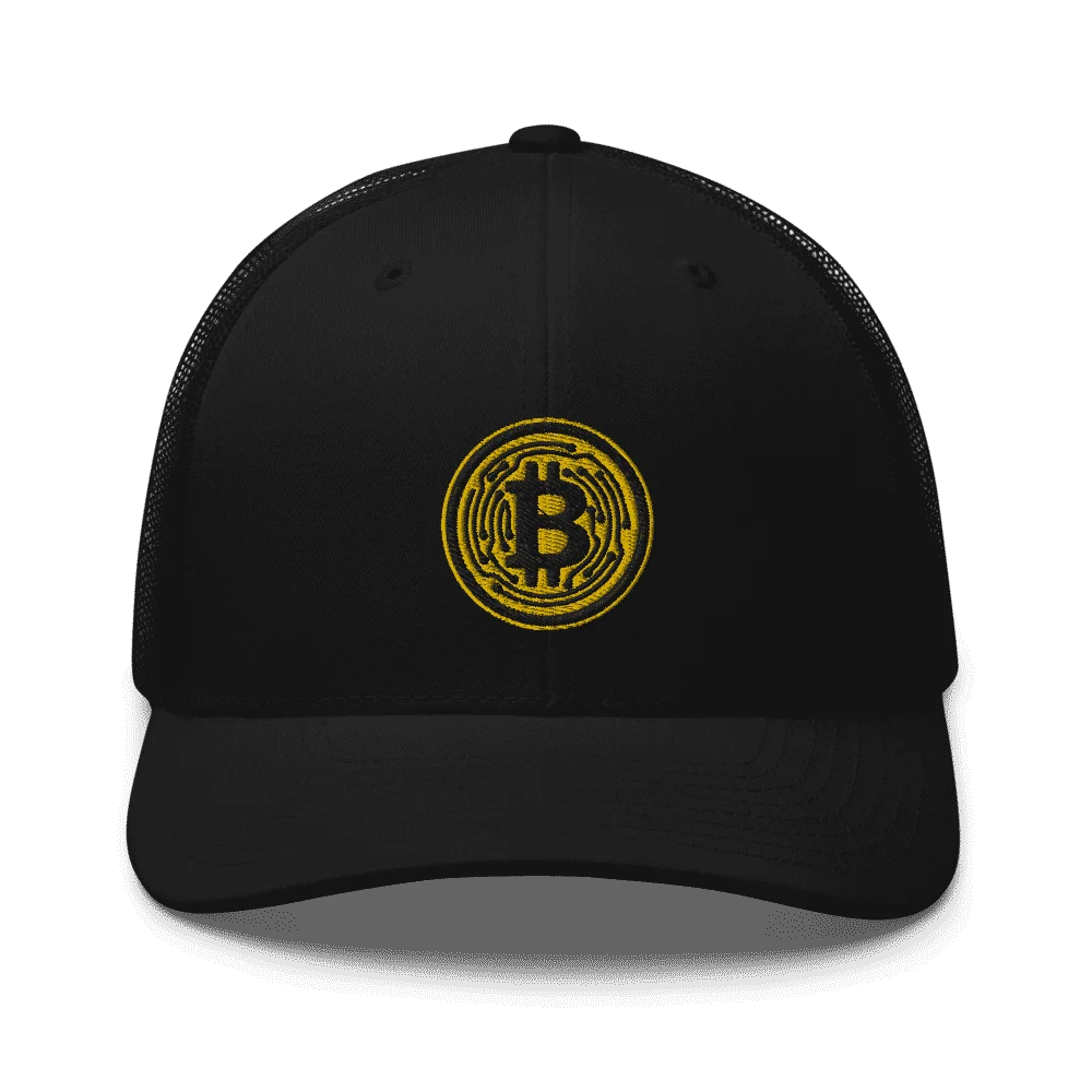 Bitcoin Yellow Circle Trucker Cap