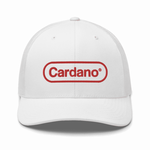 retro trucker hat white front 613b55a3ab20a - Cardano (RED) Trucker Cap