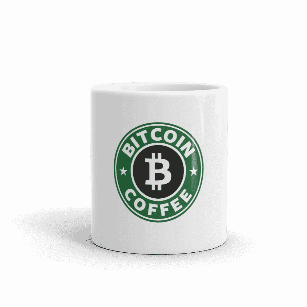 white glossy mug 11oz front view 6136b2a51c5a8 - Bitcoin Coffee mug