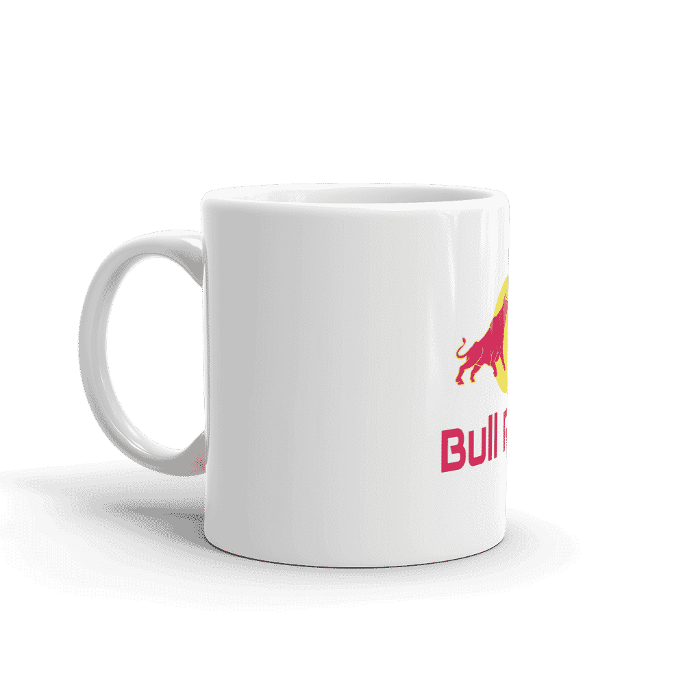 white glossy mug 11oz handle on left 613d1ca2a5aa3 - Bull Run mug