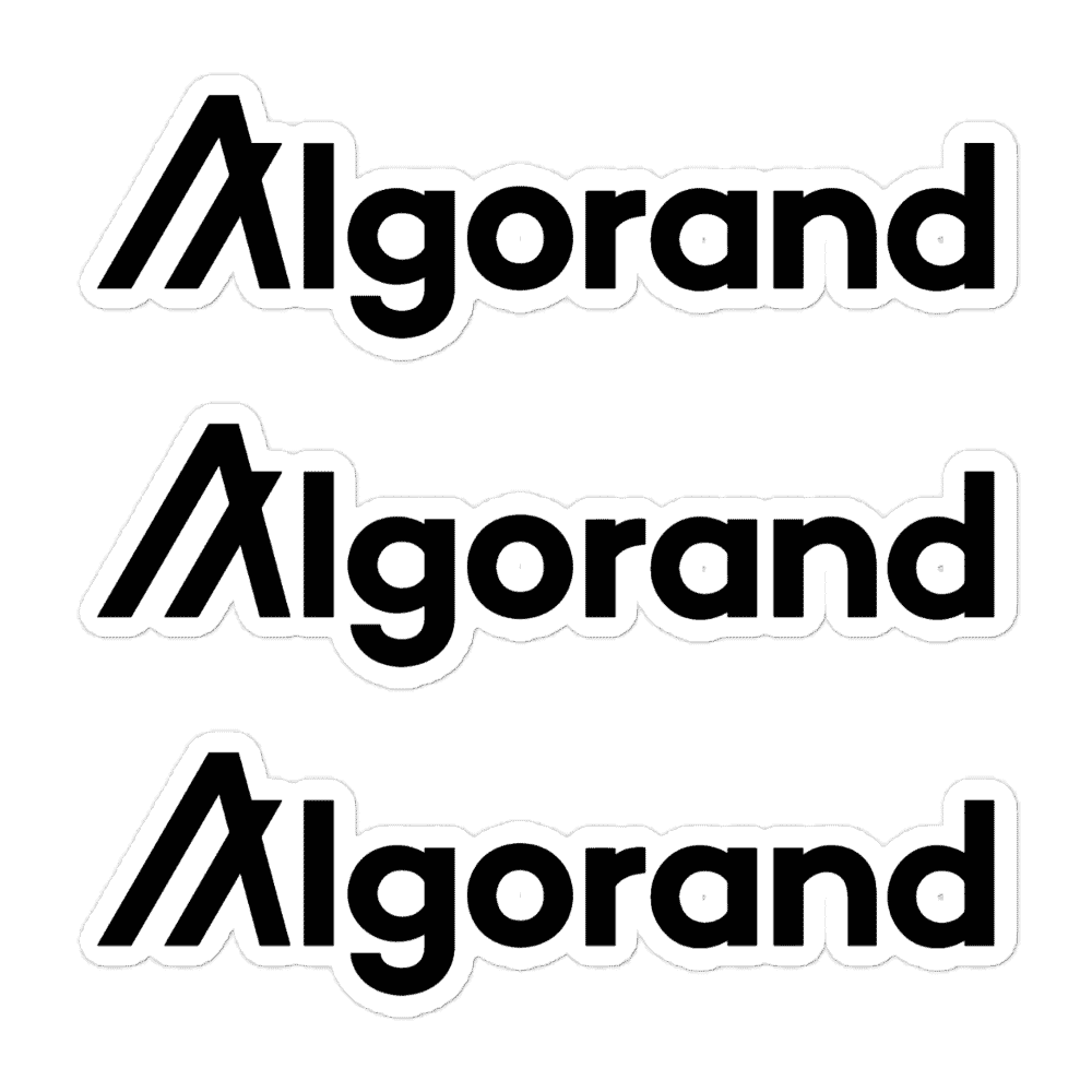3x Algorand Logo Stickers