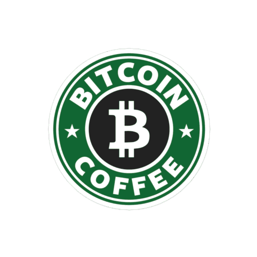 Bitcoin Coffee Sticker