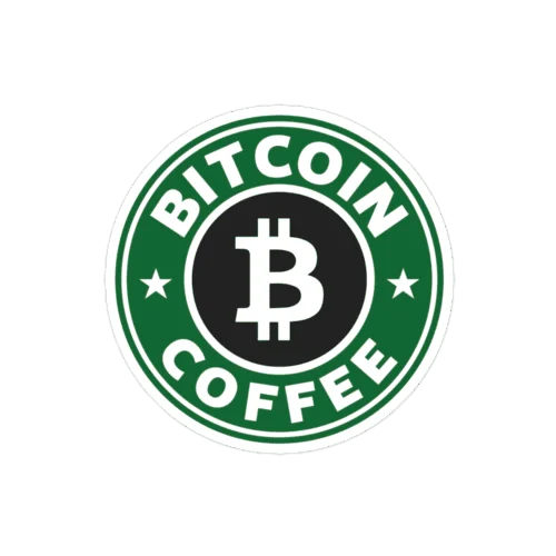Bitcoin Coffee Sticker