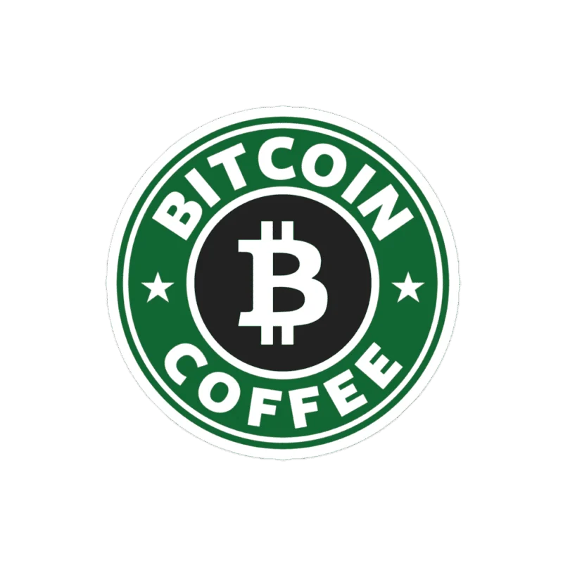 Bitcoin Coffee Sticker