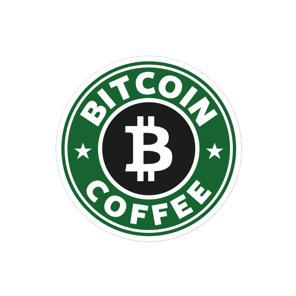 Bitcoin Coffee Sticker