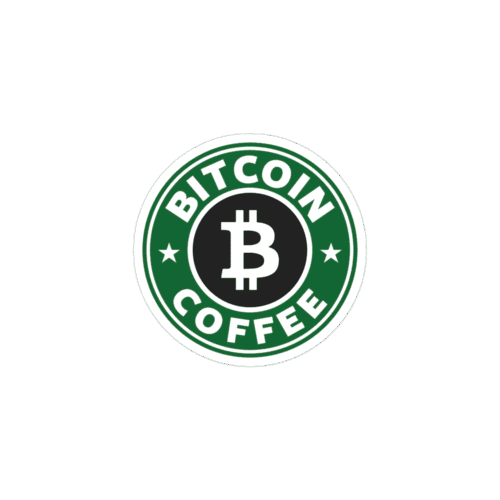 Bitcoin Coffee Sticker