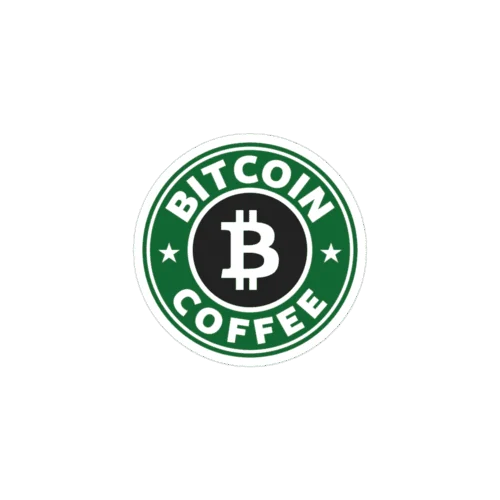 Bitcoin Coffee Sticker