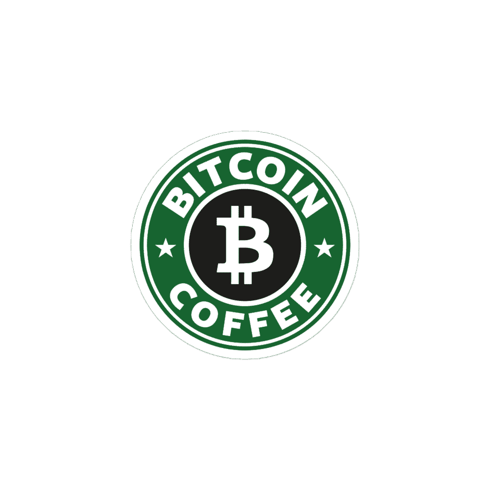Bitcoin Coffee Sticker