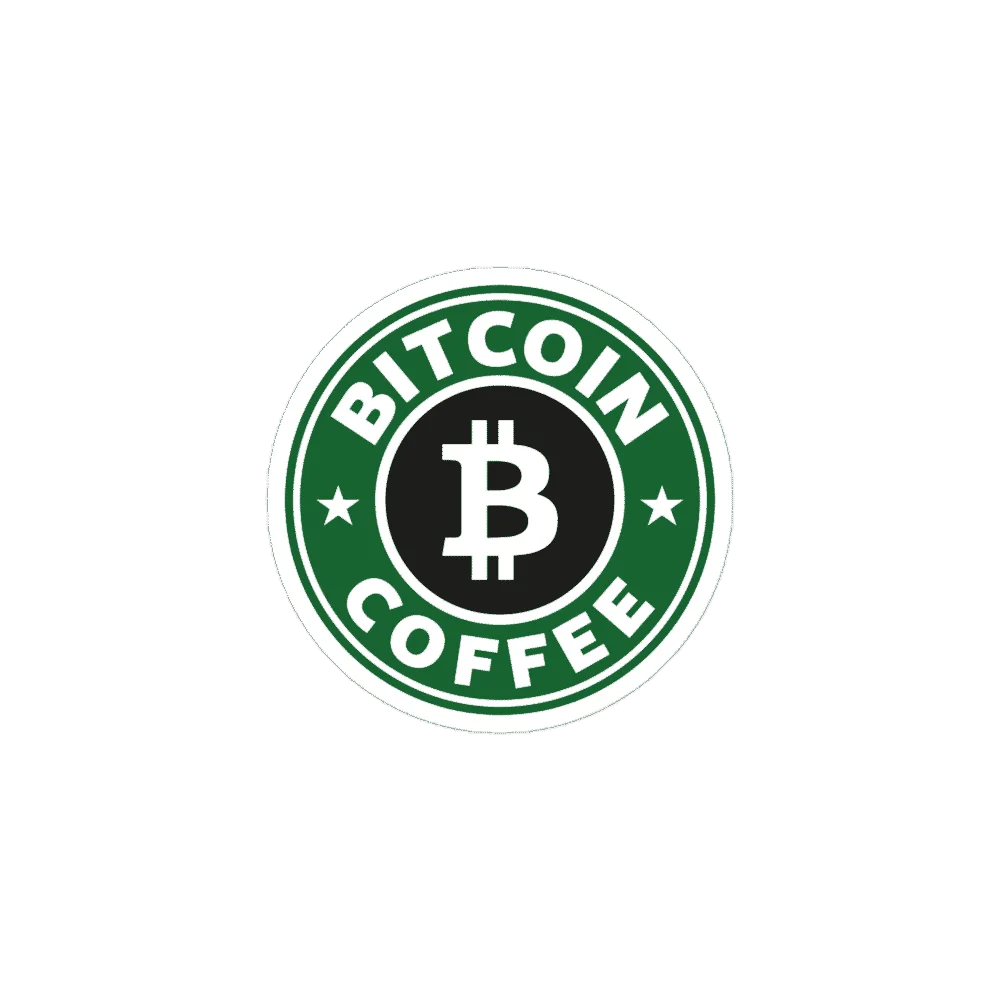 Bitcoin Coffee Sticker