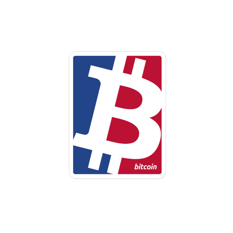 Bitcoin Sports Logo Sticker
