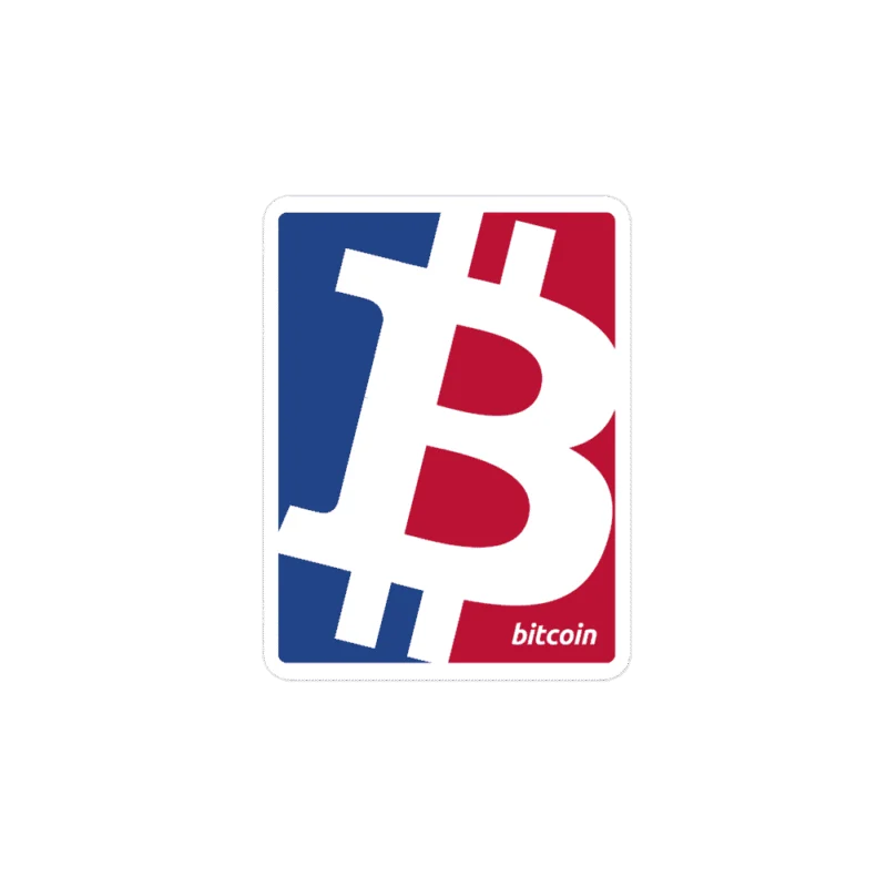 Bitcoin Sports Logo Sticker