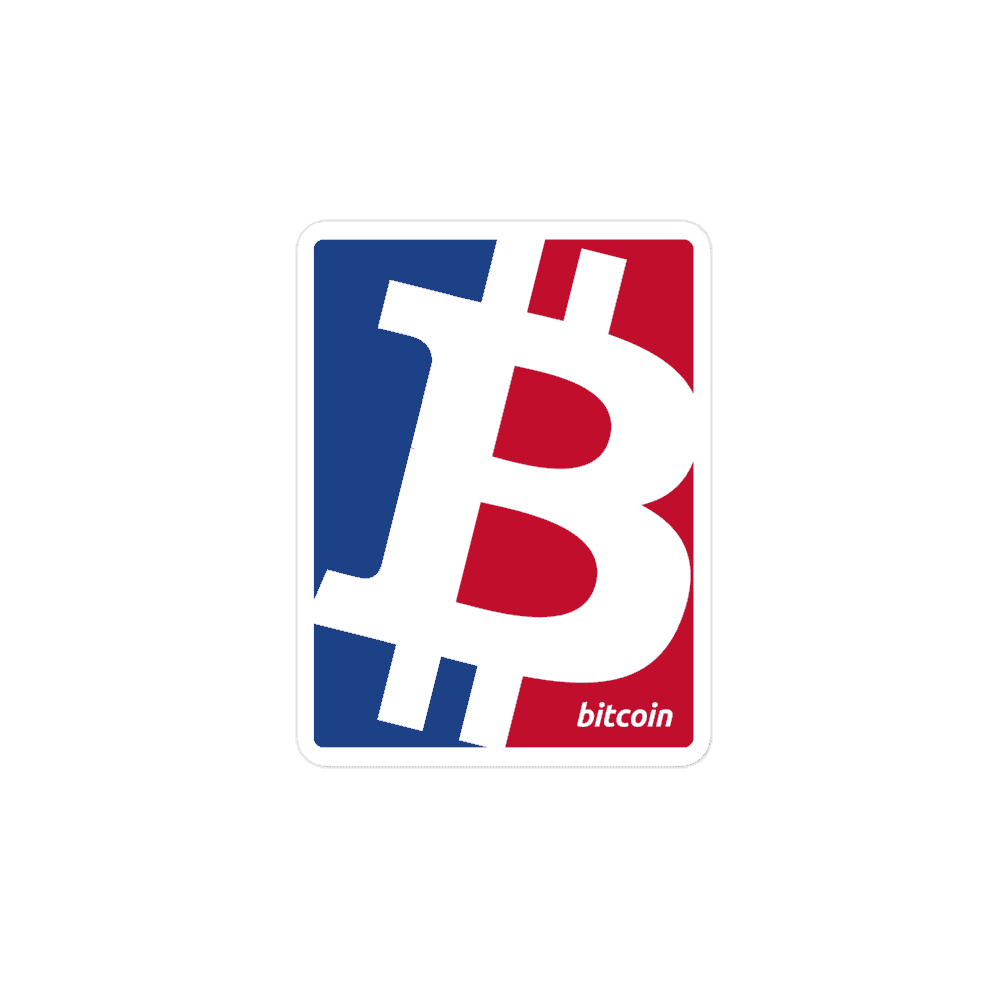 Bitcoin Sports Logo Sticker