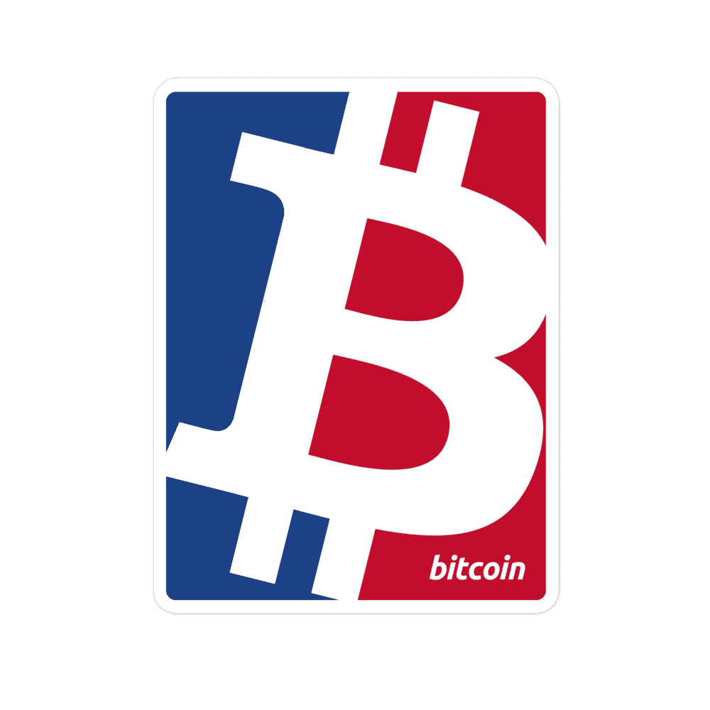 Bitcoin Sports Logo Sticker