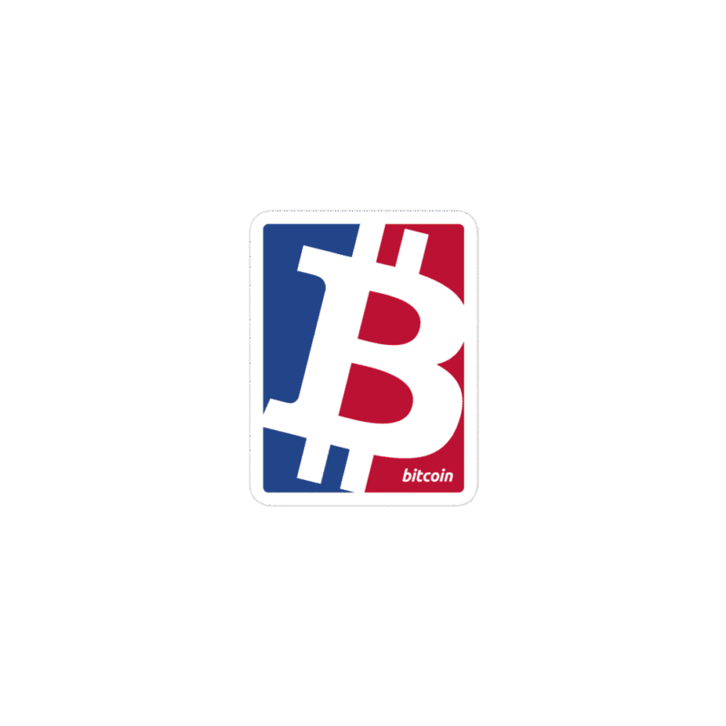 Bitcoin Sports Logo Sticker