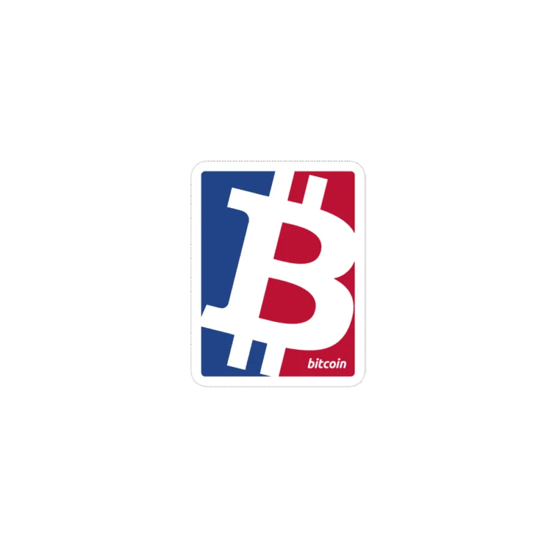 Bitcoin Sports Logo Sticker