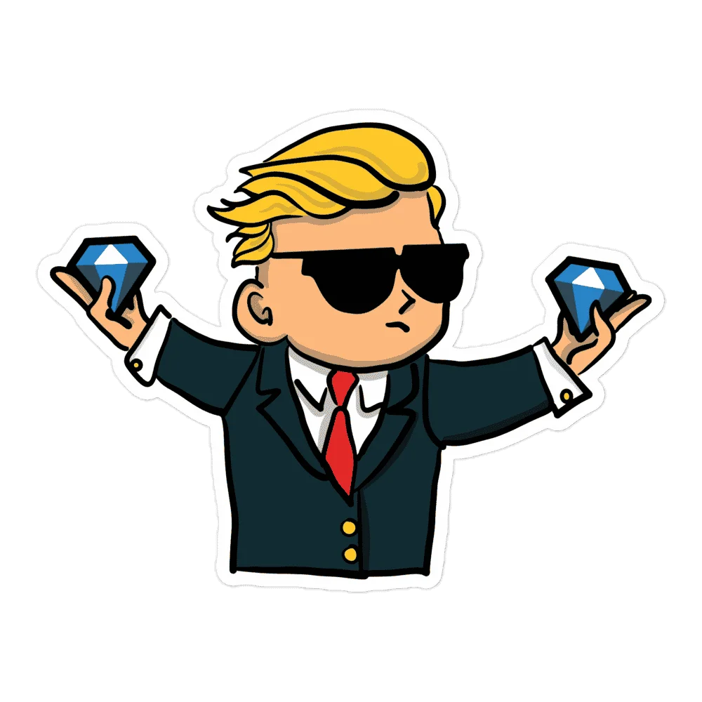 Diamond Hands Sticker - Image 3