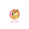 Doge Coin (pink) Sticker