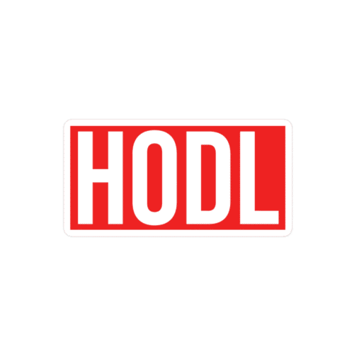 HODL (RED) Sticker