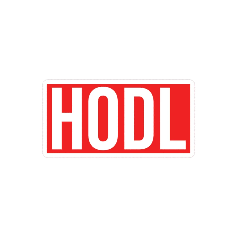 HODL (RED) Sticker