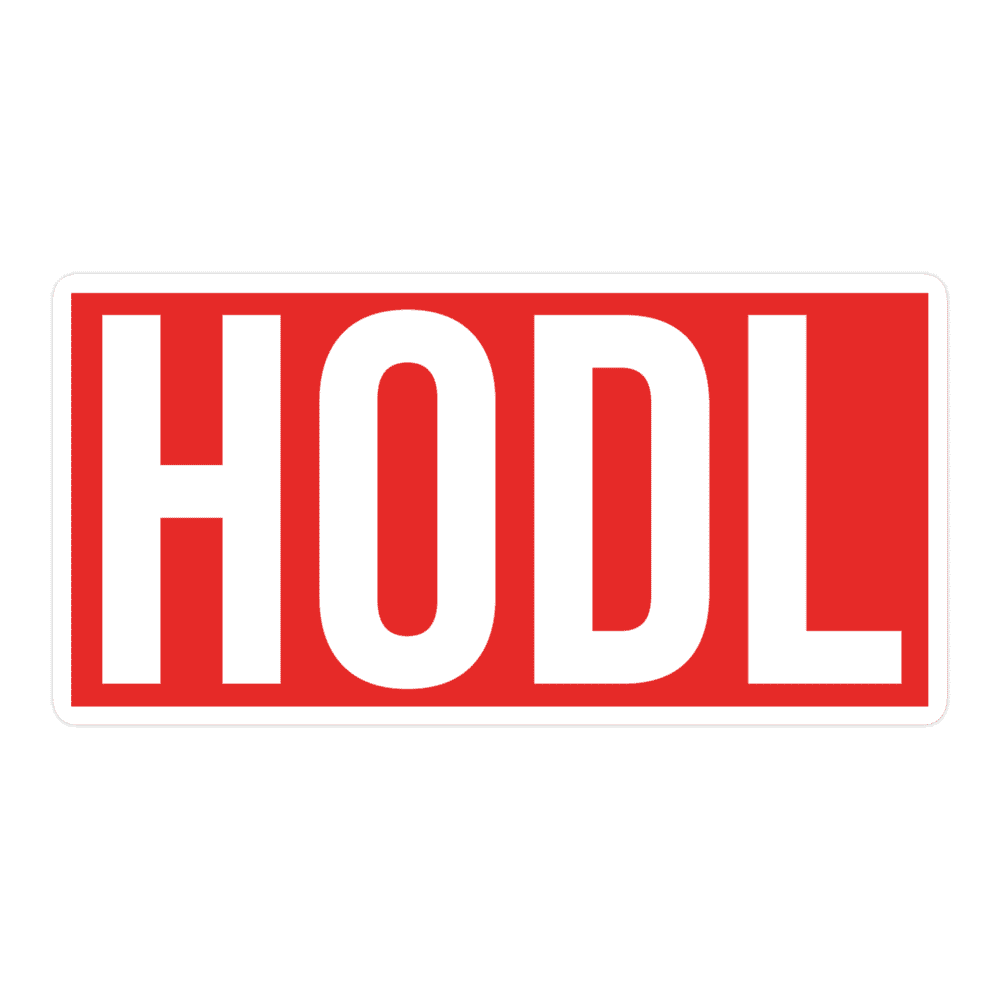 HODL (RED) Sticker