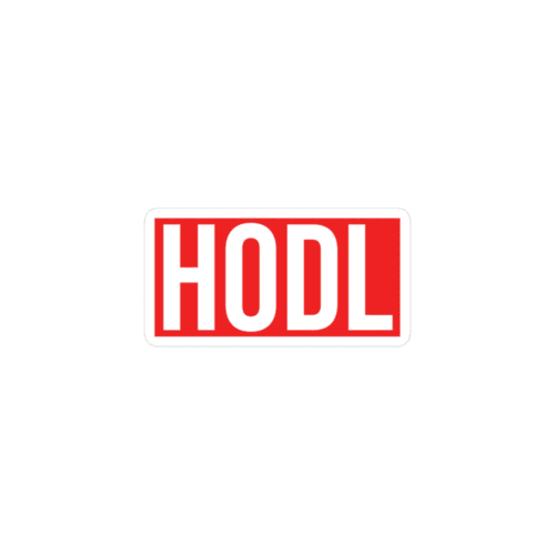 HODL (RED) Sticker