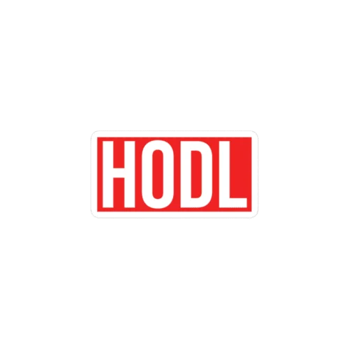 HODL (RED) Sticker