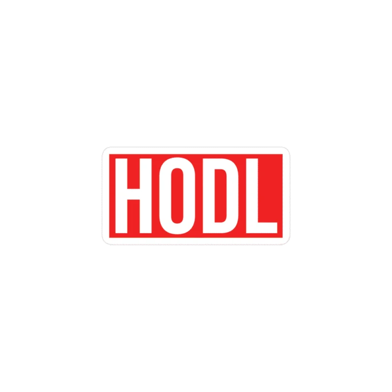 HODL (RED) Sticker