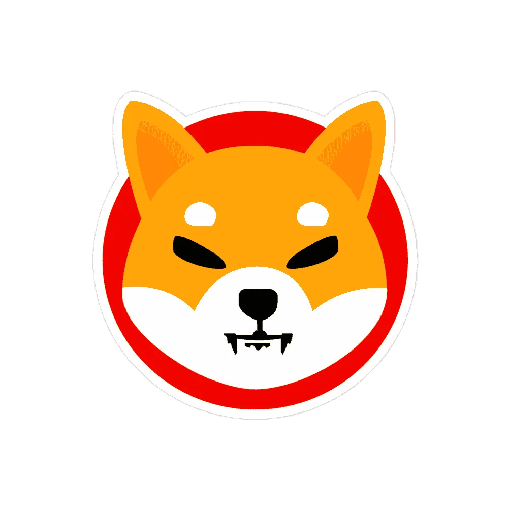 Shiba Inu Logo Sticker - Image 2