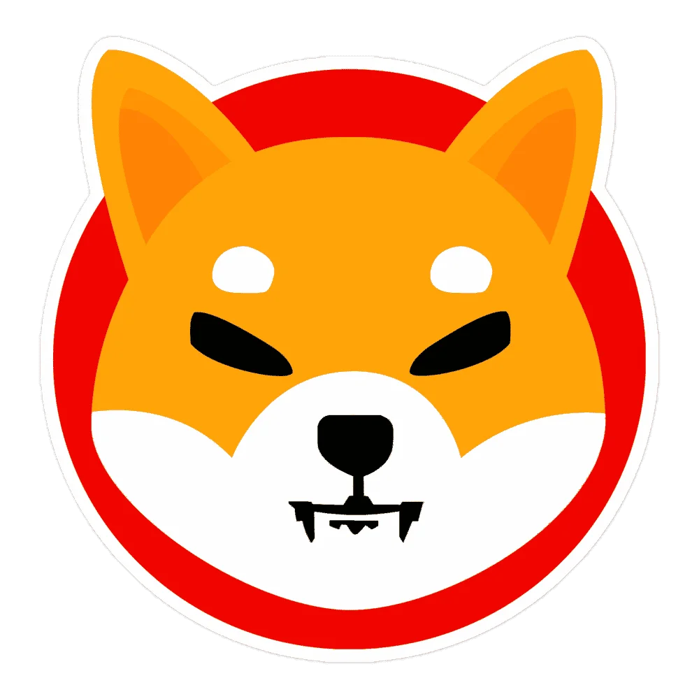 Shiba Inu Logo Sticker - Image 3