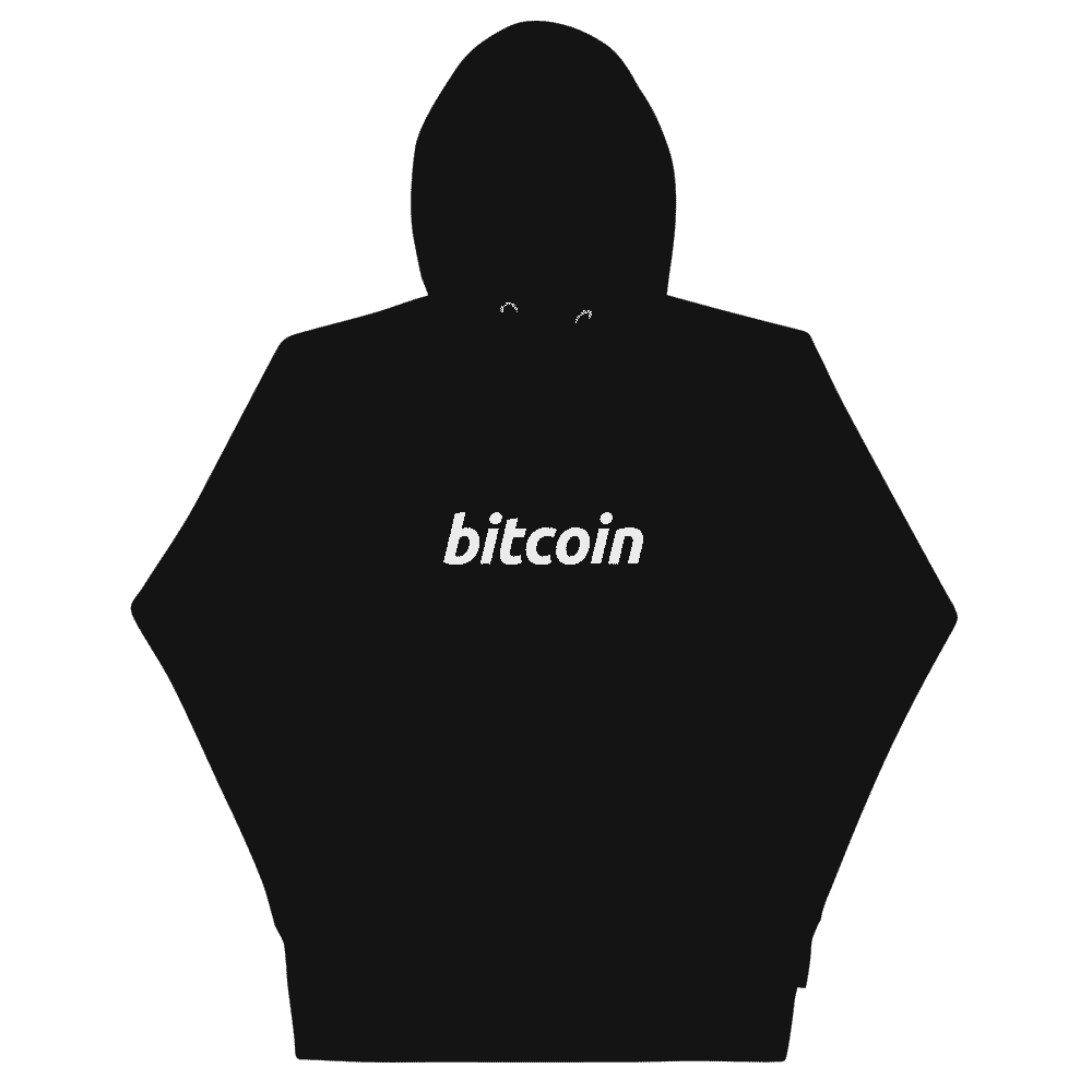 unisex premium hoodie black front 61795bf7854d4 - Bitcoin Black Premium Hoodie