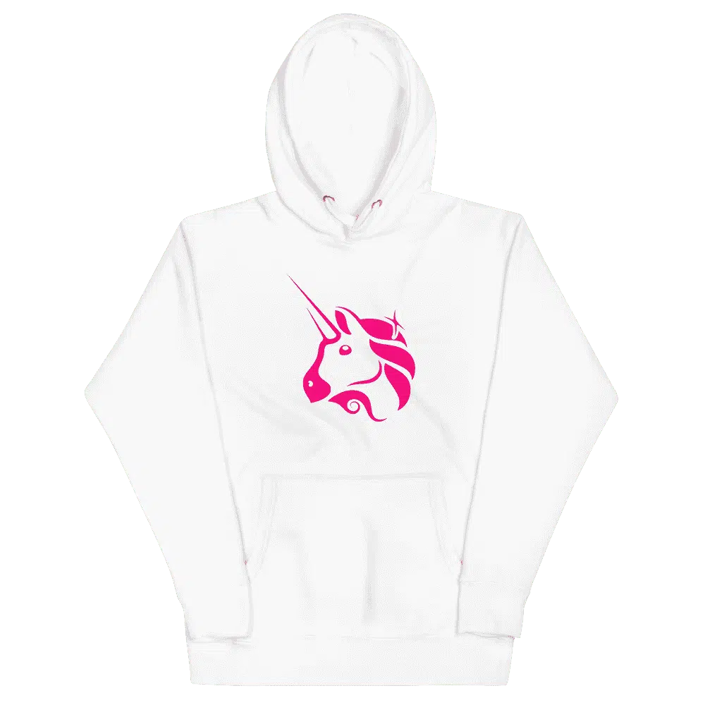 unisex premium hoodie white front 61795bb049b59 - Uniswap Premium Hoodie