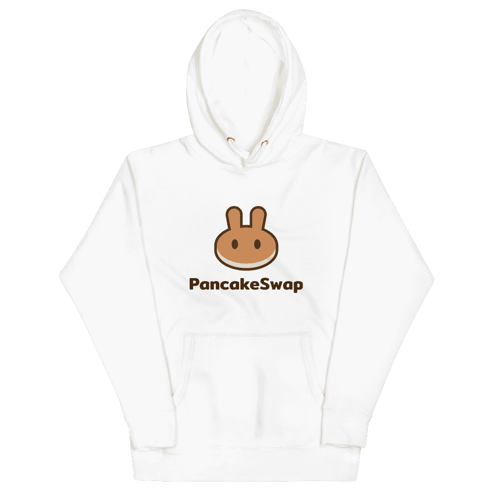 unisex premium hoodie white front 61796161f39b2 - PancakeSwap Logo Hoodie