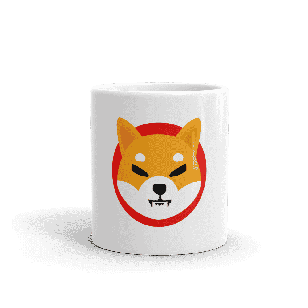 white glossy mug 11oz front view 617eec8299e2c - Shiba Inu (SHIB) Logo mug