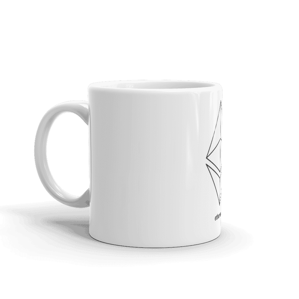 white glossy mug 11oz handle on left 617eeea57e745 - Ethereum Line Logo mug