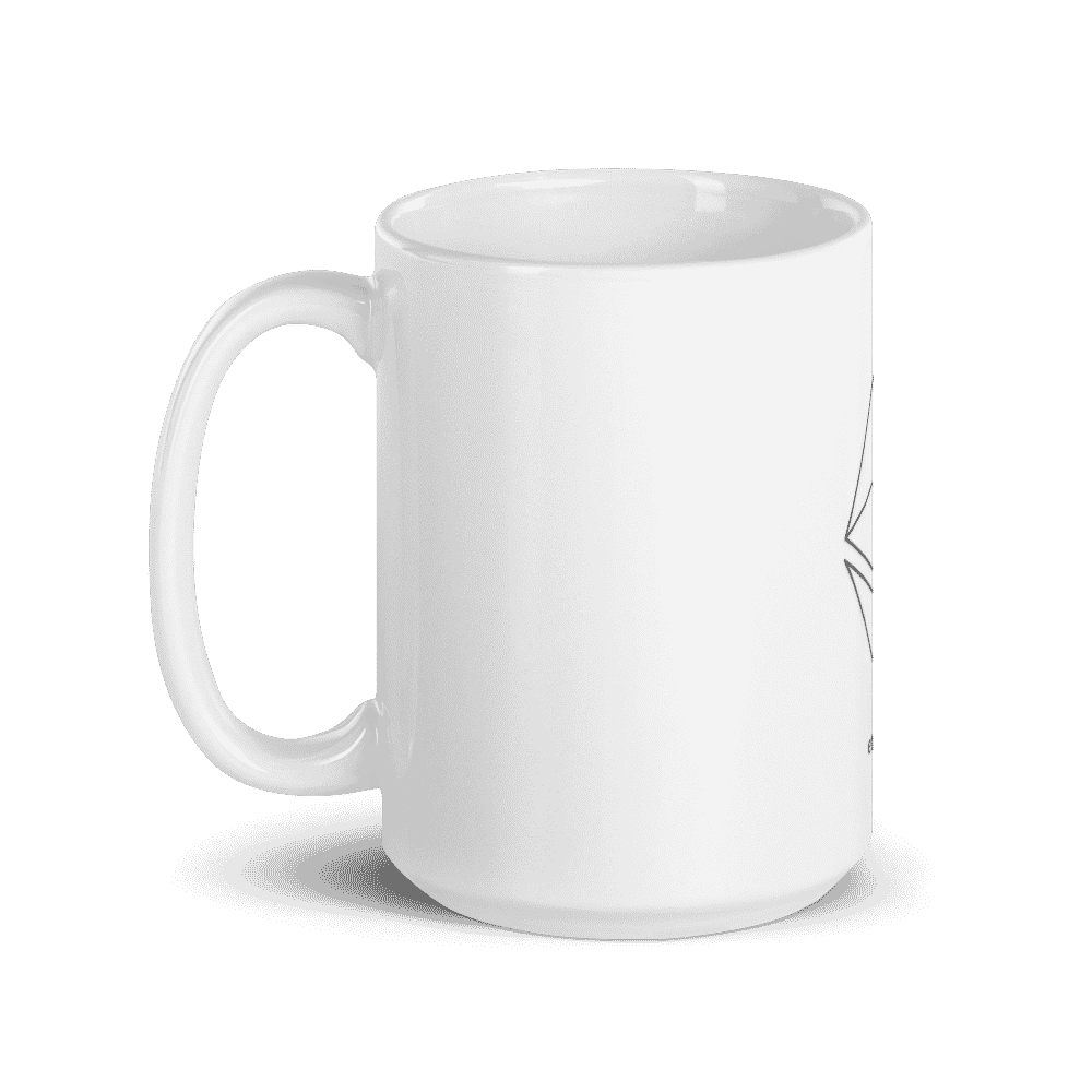 white glossy mug 15oz handle on left 617eeea57e811 - Ethereum Line Logo mug