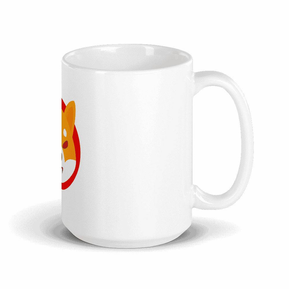 white glossy mug 15oz handle on right 617eec8299fc0 - Shiba Inu (SHIB) Logo mug