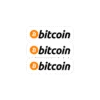 3x Bitcoin Logo Stickers