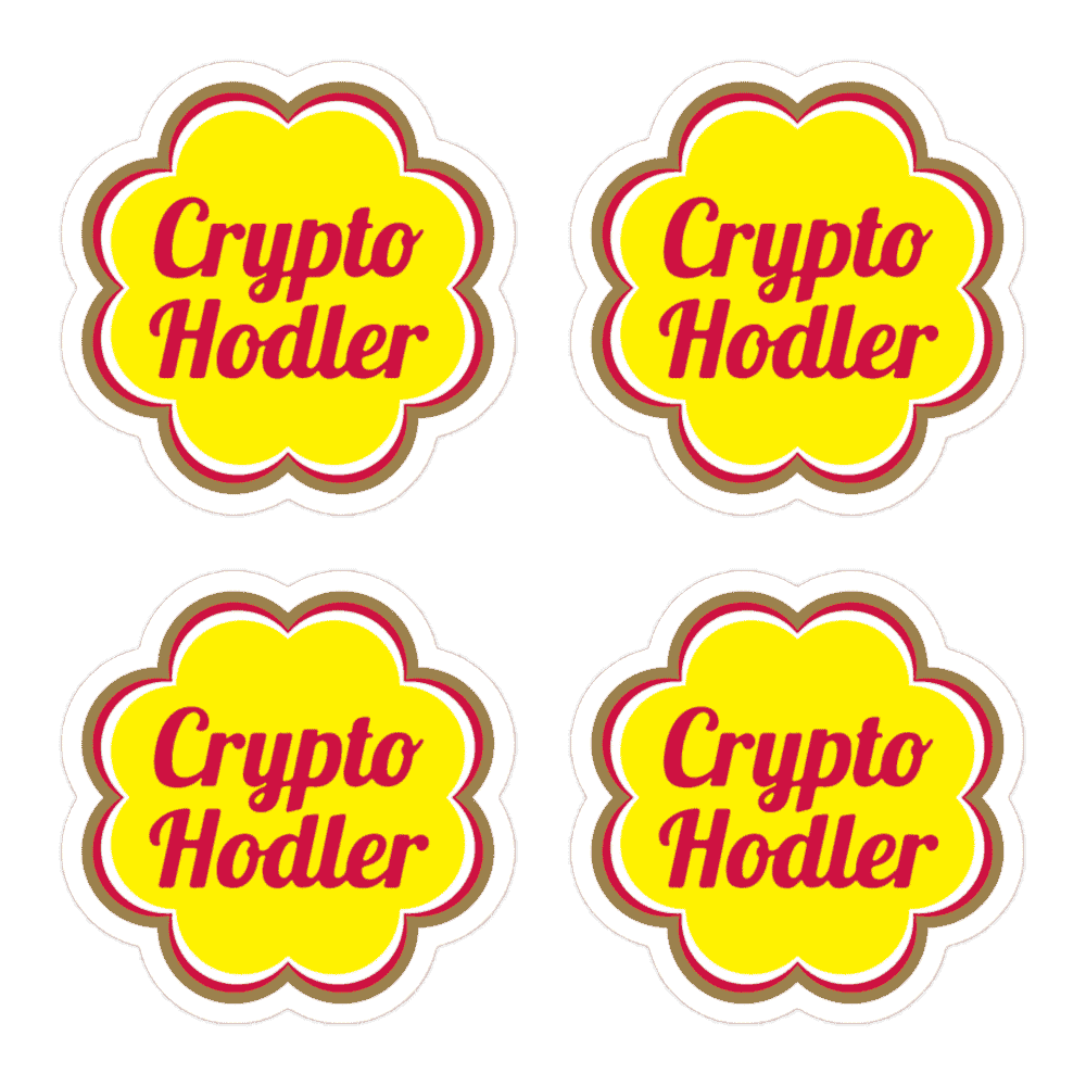 4x Crypto Hodler Stickers