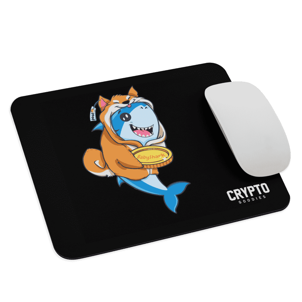 Baby Doge & Baby Shark Mouse Pad