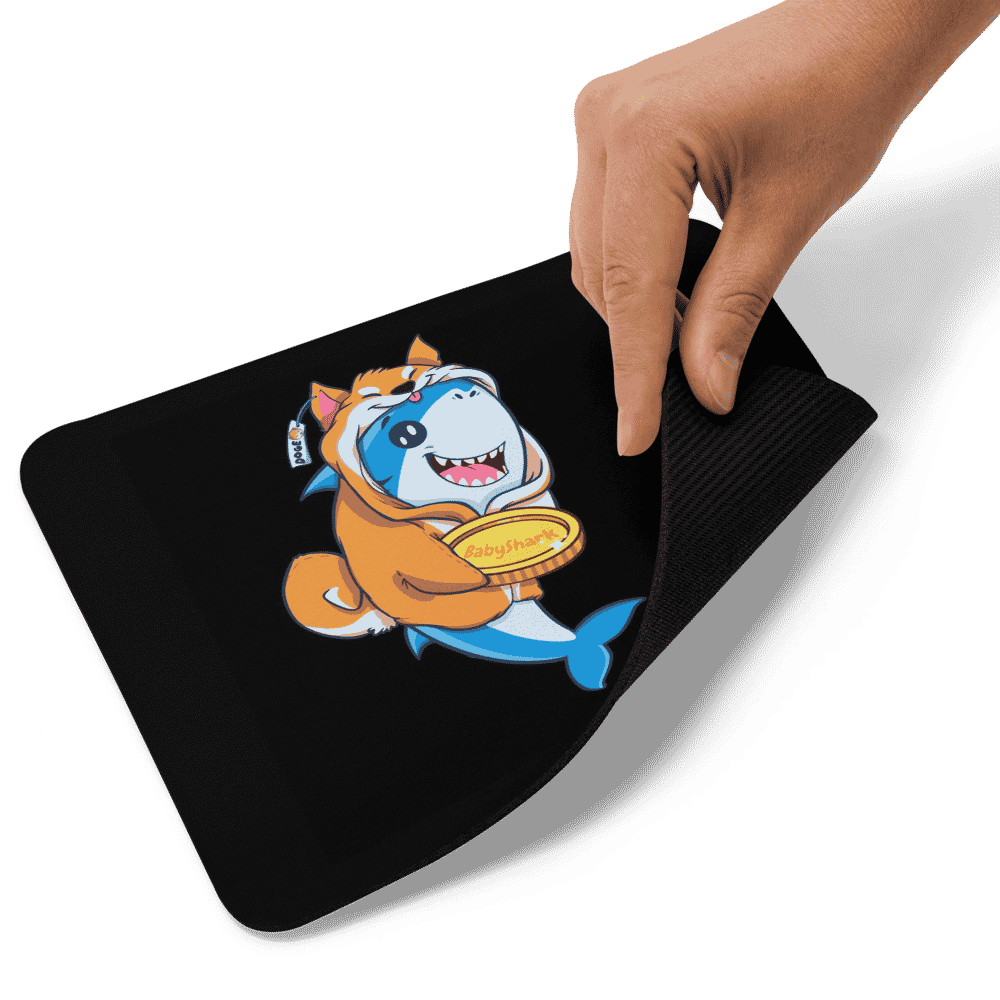Baby Doge & Baby Shark Mouse Pad