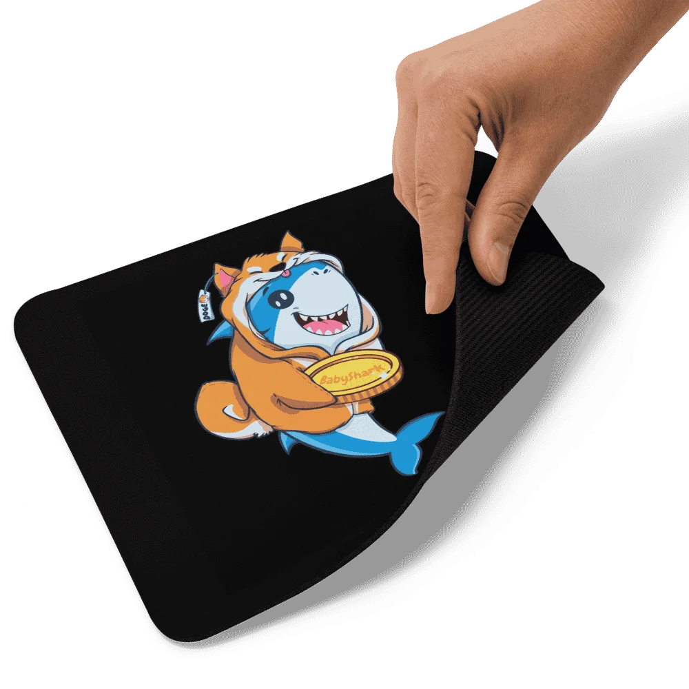 Baby Doge & Baby Shark Mouse Pad - Image 4