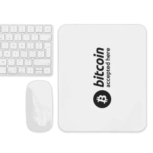 Bitcoin Accepted Here Mouse Pad