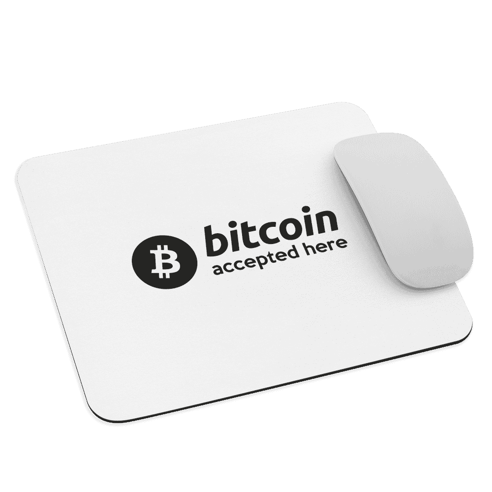 Bitcoin Accepted Here Mouse Pad
