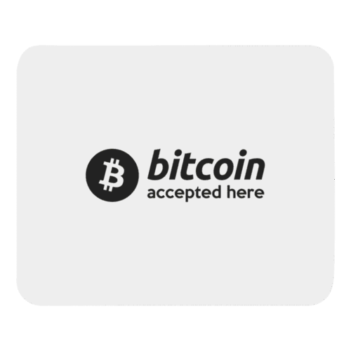 Bitcoin Accepted Here Mouse Pad