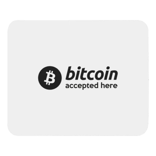 Bitcoin Accepted Here Mouse Pad